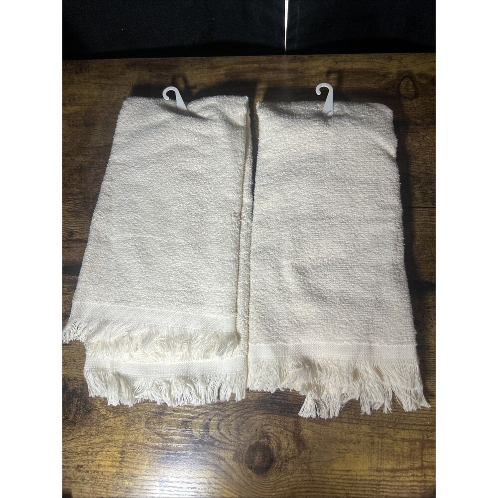 Cupboard Collection Kitchen Hand Towel Set Welcome Pansies USA Cottagecore NOS - Picture 3 of 8